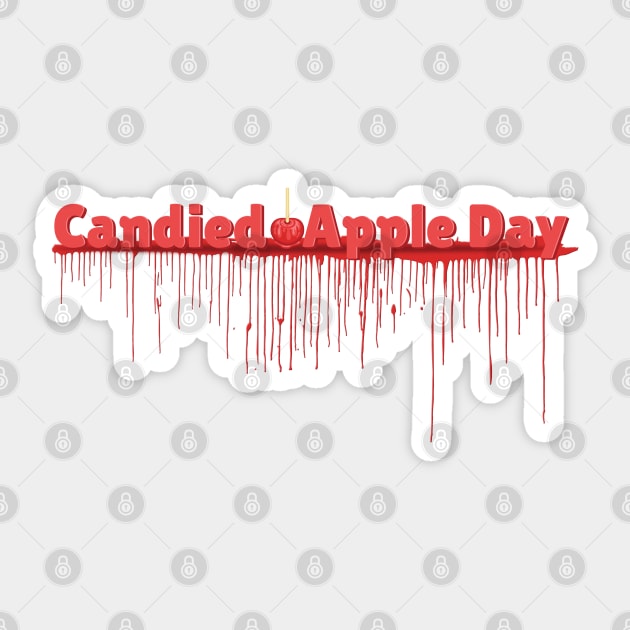 Candied Apple Day Sticker by HolidayBug